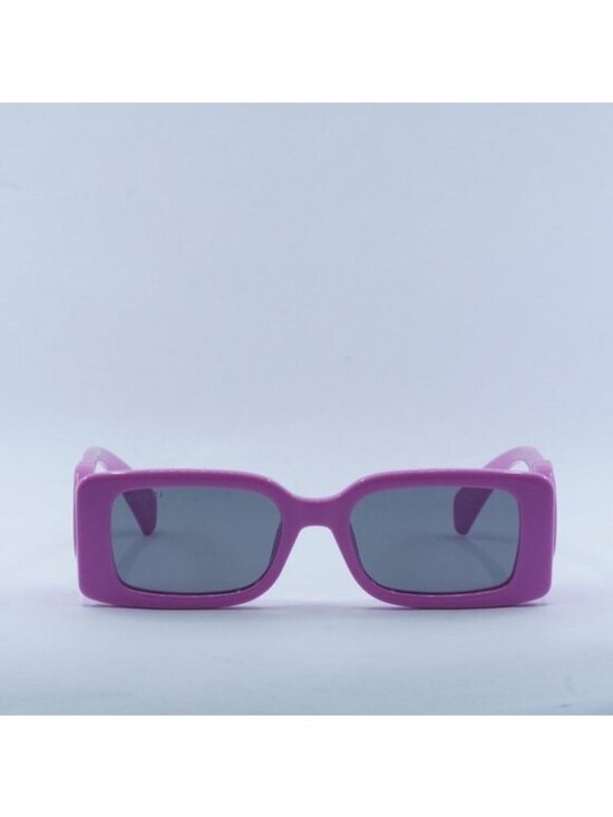 Gucci GG1325S 006 Sunglasses Pink Rectangle Frame, Grey Lenses main image 9